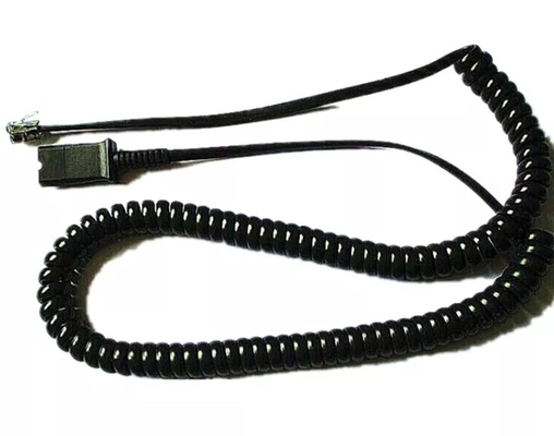 4pinコネクターおよび水晶頭部の電話コードのための電気ばねのコイル ケーブル