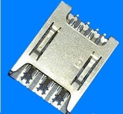 引出しのタイプ1.4mm高いナノSIMカード コネクター