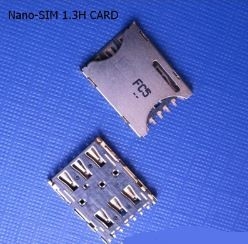 50V 0.5A 6 Pinプッシュ プル ナノSIMカード コネクター